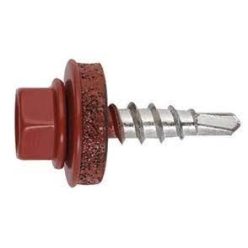   Önf. Htl lemezcsavar 4.8*35mm fához+EPDM RAL 8004 rézbarna