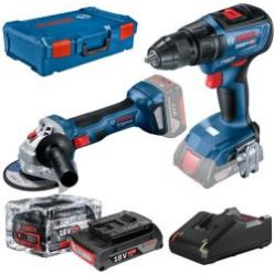 Bosch GWS180+GSR18V XL-Boxx akkumulátoros szett
