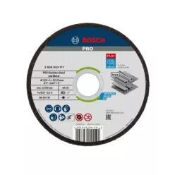   Bosch PRO Stainless Steel and Metal kötőanyaggal készült vágótárcsa, 125 x 1 x 22,23 mm, egyenes
