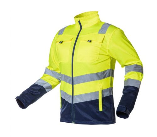 Neo munkavédelmi kabát Láthatósági XL-es sárga, kapucnis