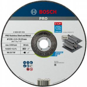 Bosch PRO Stainless Steel and Metal kötőanyaggal készült vágótárcsa, 230 x 1,9 x 22,23 mm, süllyesztett középrésszel<br/>