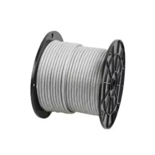 Drótkötél horg. műanyag bevonattal 4/6mm