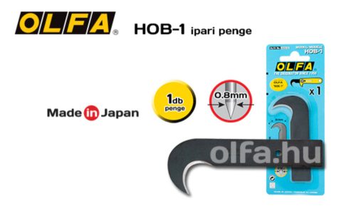 Olfa dekorkés pótpenge,kampós HOB-1
