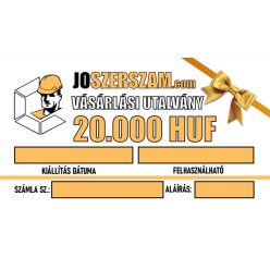 Papír alapú ajándékutalvány 20000 Ft