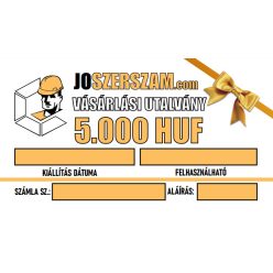 Papír alapú ajándékutalvány 5000 Ft