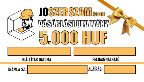 Papír alapú ajándékutalvány 5000 Ft