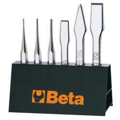   BETA 38/SP6 6 részes kiütő,pontozó , laposvágó és keresztvágó szerszám szerszám készlet tartóval (BETA 38/SP 6)