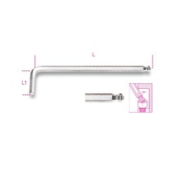   BETA 96BPC 12 Hajlított gömbfejű imbuszkulcs, krómozott (BETA 96BPC/12)