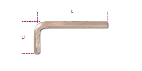 BETA 96BA 7 Hajlított hatlapú imbuszkulcs, szikramentes (BETA 96BA/7)