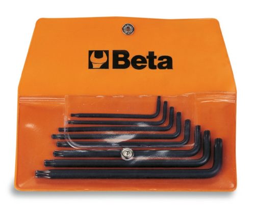 BETA 97BTX/B8 8 részes hajlított gömbfejű Torx® imbuszkulcs szerszám készlet műanyag dobozban (BETA 97BTX/B 8)