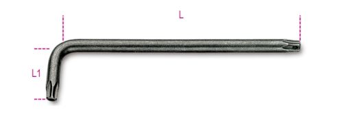 BETA 97RTX 27 Hajlított Tamper Resistant Torx® imbuszkulcs (BETA 97RTX/27)