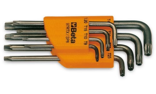BETA 97RTX/SC8 8 részes hajlított Tamper Resistant Torx® imbuszkulcs szerszám készlet tartóval (BETA 97RTX/SC 8)