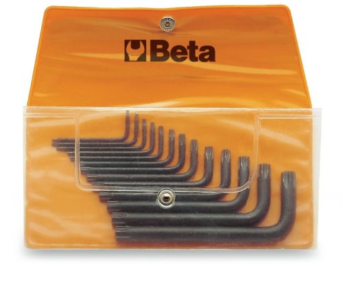 BETA 97TX/B13 13 részes hajlított Torx® imbuszkulcs szerszám készlet műanyag dobozban (BETA 97TX/B 13)