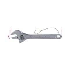   BETA 111E-HS 380 Állítható villáskulcs skálával, krómozott, H- SAFE