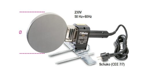 BETA 311/2 Platnis kézi csőhegesztő PE, PP, PVC és PVDF csövekhez (BETA 311/2)