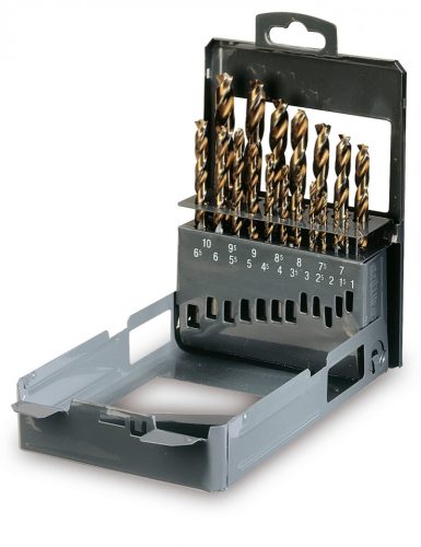 BETA 416/SP19 19 részes csigafúrószerszám készlet különleges csiszolással, dupla kúpos fejjel, HSS (BETA 416/SP 19)