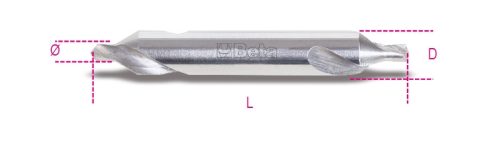 BETA 422 Rektifikált központosító fúróhegyek tágítási szög 60° HSS acélból (BETA 422/3,15)