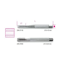   BETA 428FP 22 Egyenes hornyú gépi menetfúró, HSS (BETA 428FP/22)