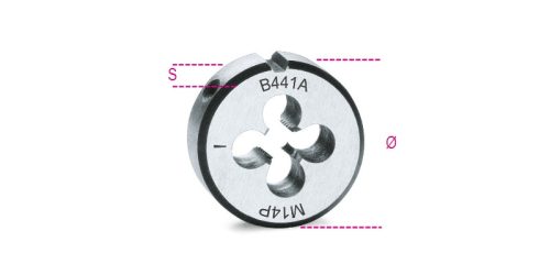 BETA 441A 12X1 Menetmetsző, metrikus finom menet, krómacélból (BETA 441A/12X1)