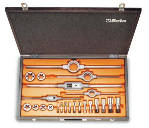 BETA 446ASG/C23 Krómacél menetfúró és menetmetsző készlet, hengeres gázmenet (BETA 446ASG/C 23)