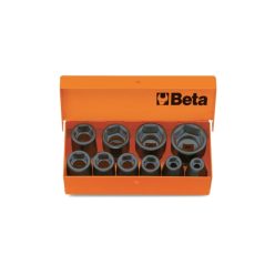   BETA 710/C10 10 db 3/8"-os gépi dugókulcs, fémdobozban (BETA 710/C 10)
