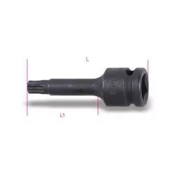 BETA 720xZN M14 gépi dugókulcsok xzn® fejű csavarokhoz, 1/2-OS négyszögletes csatlakozó, foszfátozott – kéziszerszám