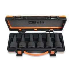   BETA 728ME/C6 6 db gépi dugókulcs hatlapfejű csavarokhoz fémdobozban merev hőformált tálcában