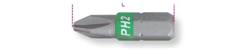 BETA 860PH 0 Színes csavarhúzóbetét Phillips®-csavarokhoz (BETA 860PH/0)