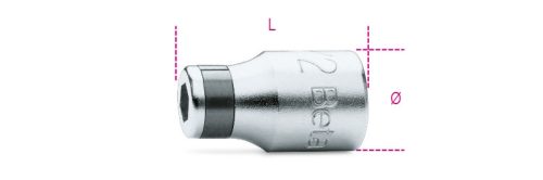 BETA 895/6 Betéttartók 861 - 862 - 866 betétekhez 1/4", 3/8" és 1/2" (BETA 895/6)