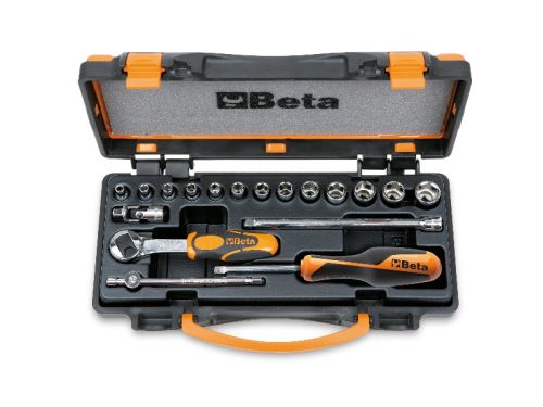 BETA 900/C13-5 13 hatlapú dugókulcs és 5 tartozék, fémdobozban (BETA 900/C 13-5)