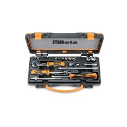   BETA 900AS/C10 10 hatlapú dugókulcs és 7 tartozék fémdobozban (BETA 900AS/C 10)