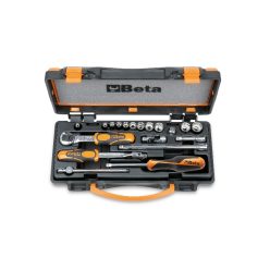   BETA 900MB/C19 11 tizenkétszögű dugókulcs és 8 tartozék, fémdobozban (BETA 900MB/C 19)