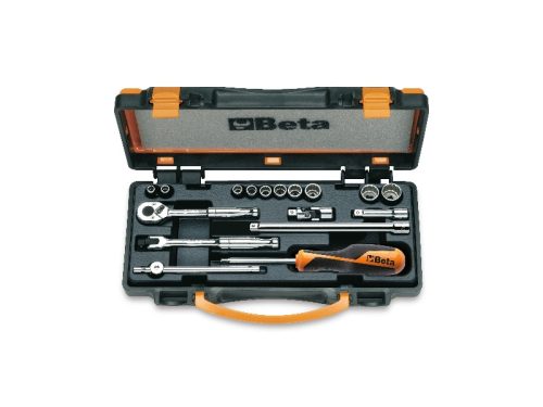 BETA 900AS/MB-C17 10 hatlapú dugókulcs és 7 tartozék fémdobozban (BETA 900AS/C17-MBM)