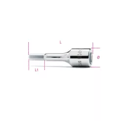 BETA 910ME 7 3/8”-OS imbusz-dugókulcs, krómozott – kéziszerszám