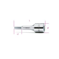   BETA 910ME 10 3/8”-os imbusz-dugókulcs, krómozott (BETA 910ME/10)