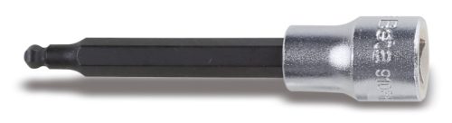 BETA 910BP hatlapfejű külső dugókulcs gömbölyű véggel 3/8" belső négyszöggel krómozott - barnított betétek (BETA 910BP/4L)