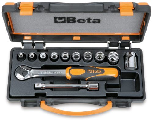 BETA 910A/C10 10 dugókulcs és 2 tartozék fémdobozban  (BETA 910A/C 10)