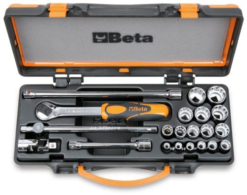 BETA 910B/C16 16 dugókulcs és 5 tartozék fémdobozban  (BETA 910B/C 16)