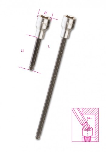 BETA 920BP 10L Hatlapú gömbfejű imbusz-dugókulcs  (BETA 920BP/10L)