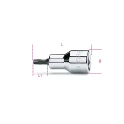 BETA 920Tx-L 20 1/2-OSTORx® imbusz-dugókulcs, krómozott, barnított hegy – kéziszerszám