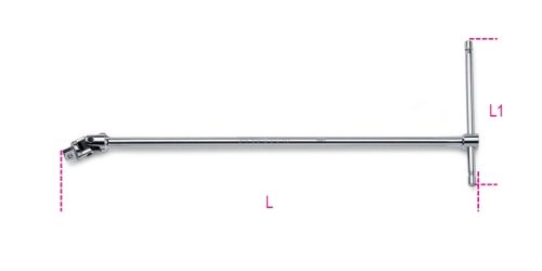 BETA 920/40 1/2”-os csuklós T-hajtószár, krómozott (BETA 920/40)