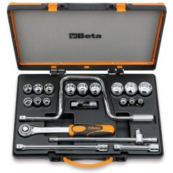  BETA 920AS/C15 15 tizenkétszögű dugókulcs és 6 tartozék fémdobozban (BETA 920AS/C 15)