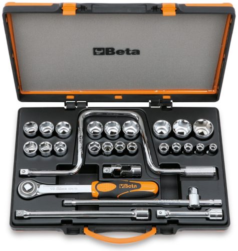 BETA 920A/C21 21 dugókulcs és 5 tartozék fémdobozban  (BETA 920A/C 21)