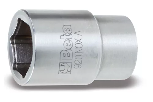 BETA 920INOx-A szögletes csatlakozású, 1/2-ES negatív tájoló kulcs, hatlapú bemenettel, rozsdamentes acélból – Kéziszerszámok – Dugókulcsok – Joszerszam.com – cikkszám: BETA-009203021