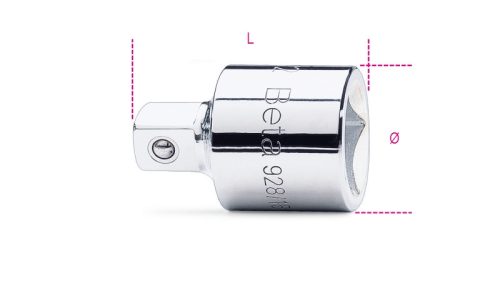 BETA 928/15 Szűkítő közbetét 3/4”- 1/2”, krómozott (BETA 928/15)