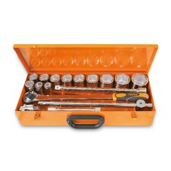   BETA 928A/C12 12 hatlapú dugókulcs és 5 tartozék, fémdobozban (BETA 928A/C 12"+BIKE HÁTIZSÁK")