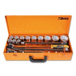   BETA 928B/C12 12 tizenkétlapú dugókulcs és 4 tartozék, fémdobozban (BETA 928B/C 12)