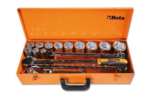 BETA 928AS/C12 12 hatlapú dugókulcs és 5 tartozék, fémdobozban (BETA 928AS/C 12)