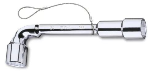BETA 932HS Tizenkétszögű pipakulcs, fényes krómozott H-SAFE (BETA 932HS/12X12)