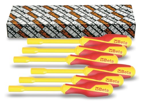 BETA 943MQ/S6 6 részes dugókulcs-csavarhúzó szerszám készlet nyéllel  (BETA 943MQ/S6)
